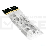 Удлинитель ExeGate ECE-5-5W (EX285827RUS), белый, 5 м, евровилка с заземлением, 5 евророзеток с заземлением, 2200 Вт, фото4