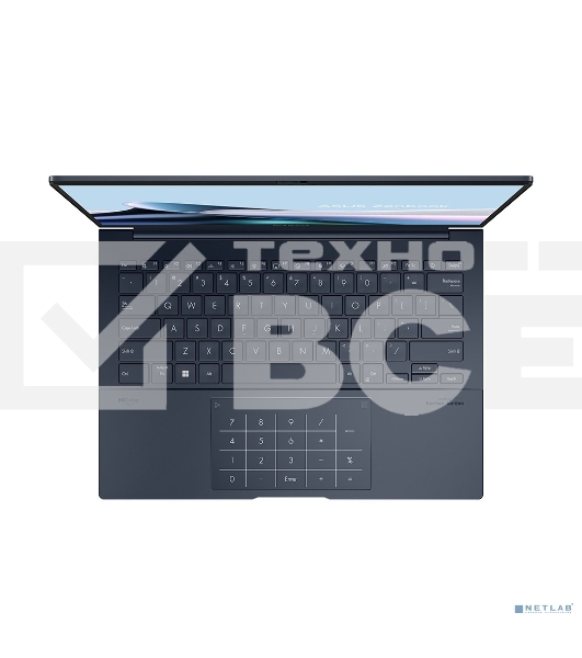 Ноутбук ASUS Zenbook 14 UX3405CA-PP1158 Intel Core Ultra 7 255H/LPDDR5X 16GB/1TB SSD/Intel Arc Graphics/14' OLED WQXGA+(WQ+) 2880X1800 16:10, WiFi 7+BT 5.4/Without OS/1.20 kg/Ponder Blue