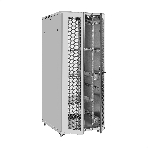 Шкаф телекоммуникационный 19' напольный 42U ExeGate EC-FS-42U.800.1000.G.V.GREY (19”, 42U, 800x1000x2054mm (ШхГхВ), передняя дверь закаленное стекло, задняя двойная перфорированная дверь, съемные боковые панели, пыле- и влагозащита IP20, встроенный вентиляционный модуль, 1 полка в комплекте, светло-серый RAL 7035, 3 коробки), фото5