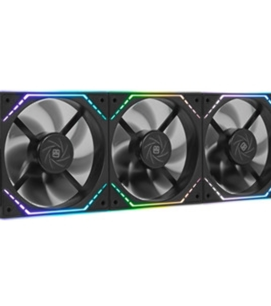 Кулер для корпуса Thermalright TL-M12QR Reverse (124x120x25mm, 4-pin PWM, ARGB, 47.6CFM, 23.2dBA, 1500RPM, черный)