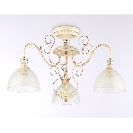 Светильник Ambrella light TR3055/3 BG/GD/FR бежевый/золото/белый матовый E27/3 max 40W D600*380, фото3