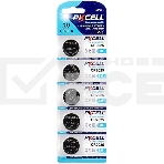 Литиевый элемент питания PKCELL CR2025-5B тип - CR2025 5 шт в блистере, фото 1