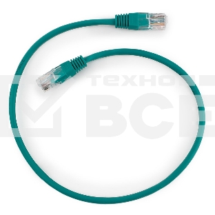 Патч-корд UTP Cablexpert кат.5e, 0.5м, литой, многожильный (зеленый)