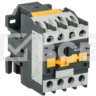 Контактор КМИе-22510 25А 230В/АС3 1НО ИЭК KKME21-025-230-10