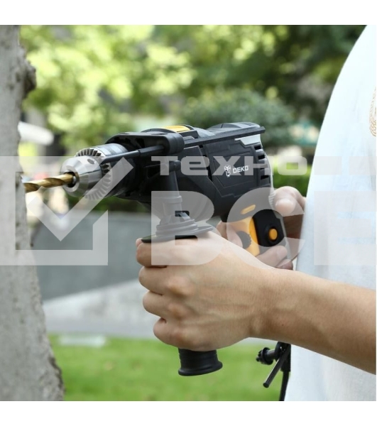 Дрель Deko DKID850W, 850 Вт, сетевая, ударная