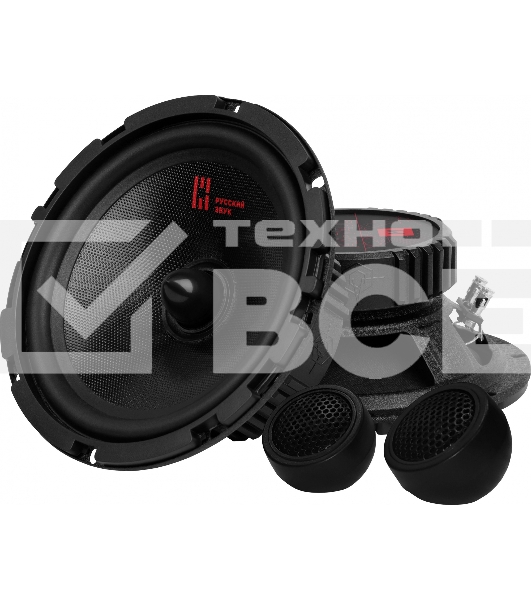 Колонки автомобильные Ural АК-74.С М 210Вт 91дБ 4Ом 16.5см (6 1/2дюйм) компонентные двухполосные