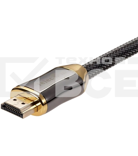 Кабель HDMI 19M/M,ver. 2.1, 8K@60 Hz 3m метал разъемы, нейлоновая оплетка Telecom <TCG300-3M>