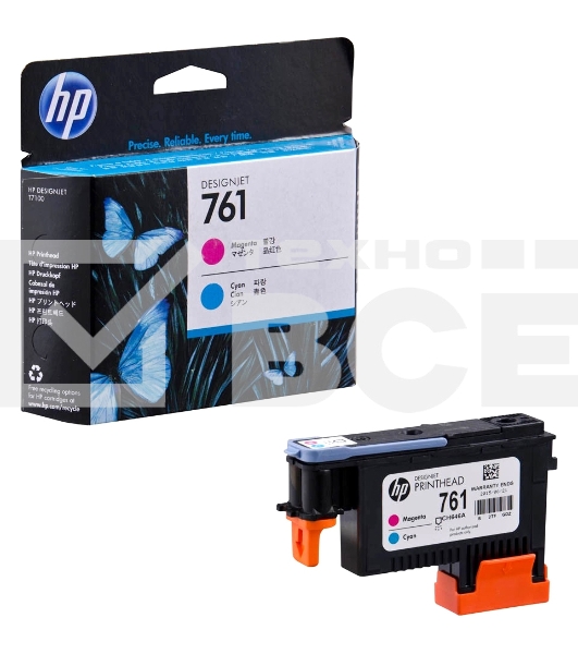 Картридж струйный HP 761 CH646A пурпурный/голубой печатающая головка для HP DJ T7100