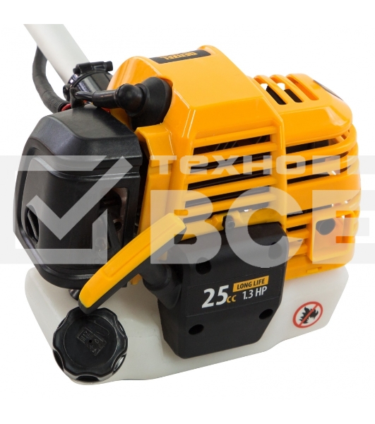 Триммер Denzel DT 25 бензиновый 25см3 1.3 лс. неразъемная штанга состоит из 2 частей