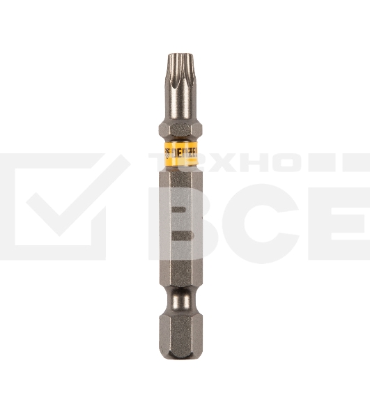 Набор бит TORX 25х50, сталь S2, шестигранный профиль, 10 шт. Denzel