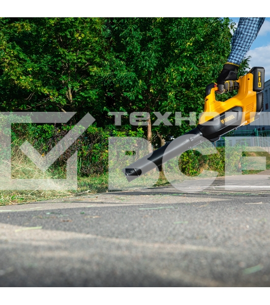 Воздуходувка аккумуляторная RB180-36, Li-ion, 36 В, 4 Ач, 180 км/ч, 820 м3/ч Denzel