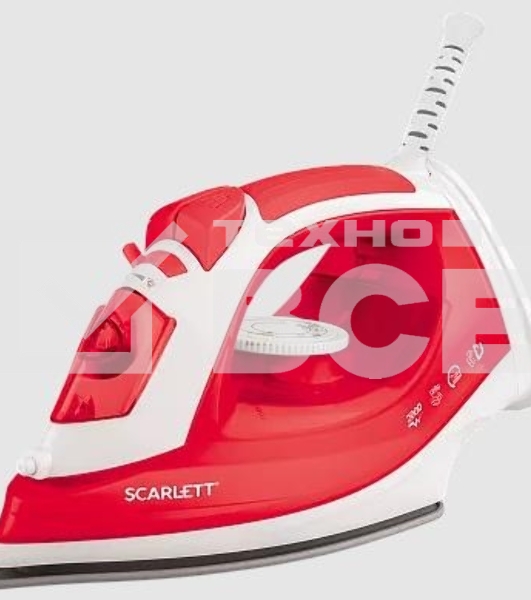 Утюг Scarlett SC-SI30P15 (красный) Мощность, Вт: 2000; Световой индикатор работы: Да; Регулируемый пар до г/мин: 40; Паровой удар до г/мин: 120; Резервуар для воды, мл: 180; Функция разбрызгивания воды: Да; Терморегулятор: Да; Вертикальное отпаривание: Да