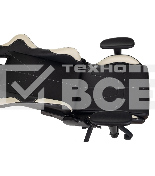 Кресло игровое Бюрократ VIKING 5 AERO WHITE черный/белый искусственная кожа