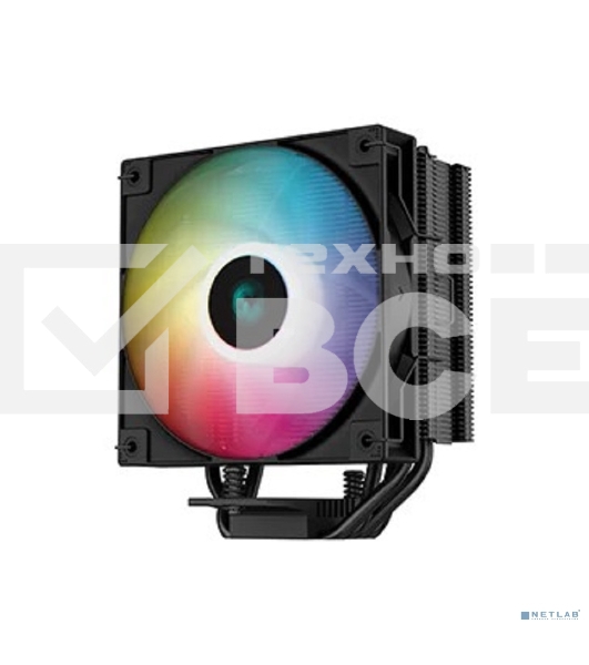 Кулер для процессора DEEPCOOL AG400 BK ARGB черный, 120 мм, алюминий/медь, 2000 об/мин, 31.6 дБ, 4 pin, 220 Вт, 150 мм