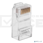 Разъем Rexant RJ-45(8P8C) под витую пару, UTP, CAT 6, с вставкой (50шт), фото 1