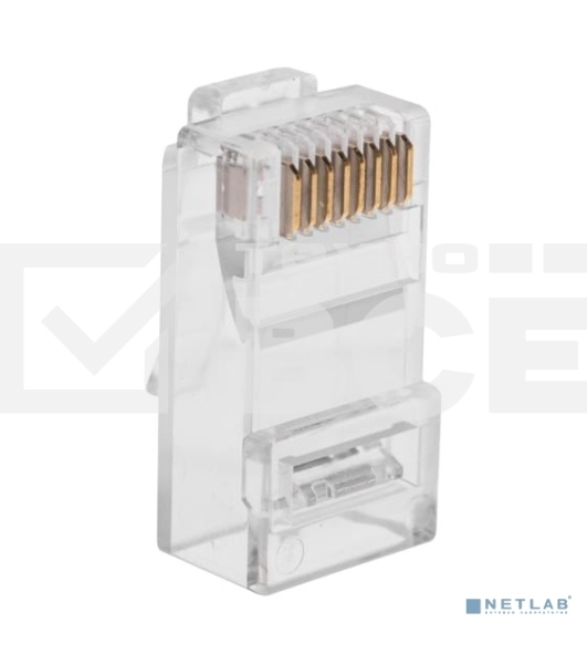 Разъем Rexant RJ-45(8P8C) под витую пару, UTP, CAT 6, с вставкой (50шт)