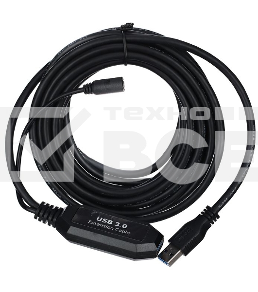 Кабель-адаптер USB3.0-repeater, удлинительный активный <Am-->Af> 5м VCOM