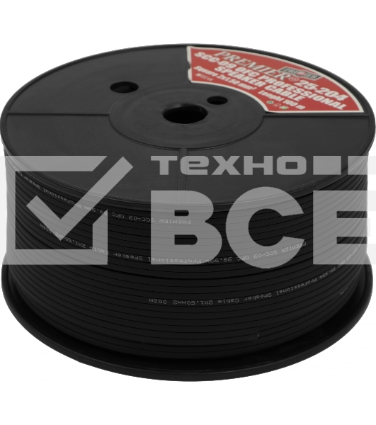 Кабель акустический Premier SCC-09 BC 100м. черный (25-204 100)