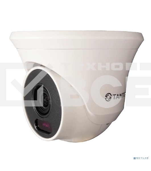 Видеокамера IP Tantos TSi-Beco25FP антивандальная с ИК подсветкой, двухмегапиксельная 1920х1080х30к/с 1/2.9” F23 CMOS сенсор c прогрессивным ск