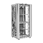 Шкаф телекоммуникационный 19' напольный 42U ExeGate EC-FS-42U.800.1000.G.V.GREY (19”, 42U, 800x1000x2054mm (ШхГхВ), передняя дверь закаленное стекло, задняя двойная перфорированная дверь, съемные боковые панели, пыле- и влагозащита IP20, встроенный вентиляционный модуль, 1 полка в комплекте, светло-серый RAL 7035, 3 коробки), фото4