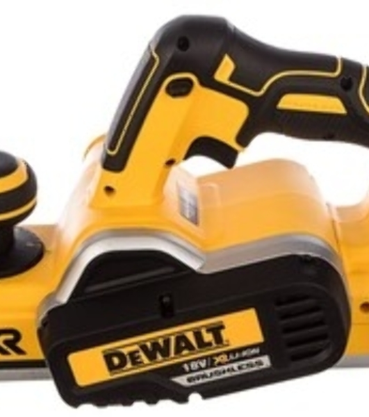 Аккумуляторный бесщеточный рубанок XR DeWalt DCP580N-XJ черный/желтый
