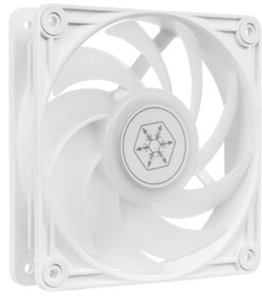 Вентилятор для корпуса Silverstone VISTA 120 ARGb белый, 120 мм, 2000 об/мин, 30.6 дБ, 4 pin