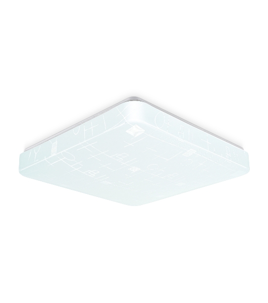 Потолочный светодиодный светильник Ambrella light FZ1156 WH белый 30W 6400K 370*370*85 (Без ПДУ)