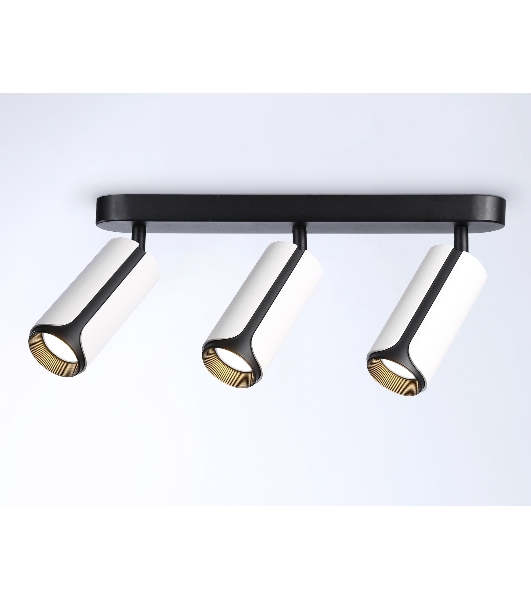 Светильник Ambrella light TN51603/3 WH/BK белый/черный GU10/3 380*60*195