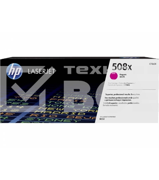Тонер Картридж HP 508X CF363X пурпурный для HP CLJ M552/M553 (9500стр.)