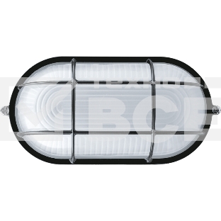 Светильник ЛОН 94 808 NBL-O2-60-E27/BL 1х60Вт E27 IP54 (аналог НПБ 1402 черн. овал с решеткой 60Вт) Navigator 94808