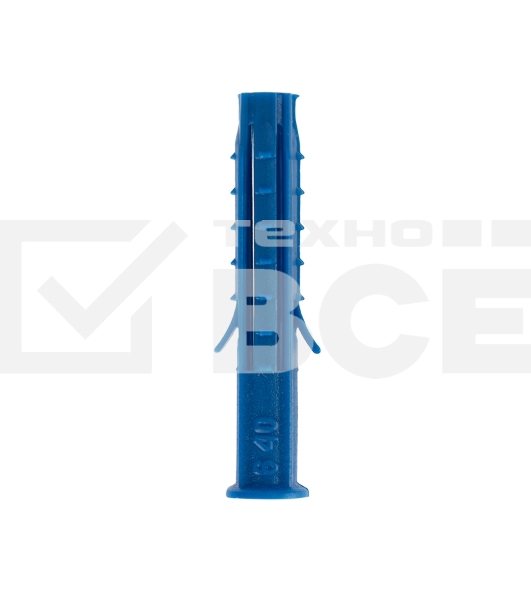 Дюбель распорный KRANZ 6х40, синий, пакет (100 шт./уп.)