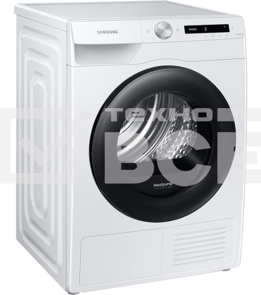 Сушильная машина Samsung DV90T5240AW/LP белый, 9 кг, сушка - тепловой насос, программ - 14, 60 x 85 x 65 см