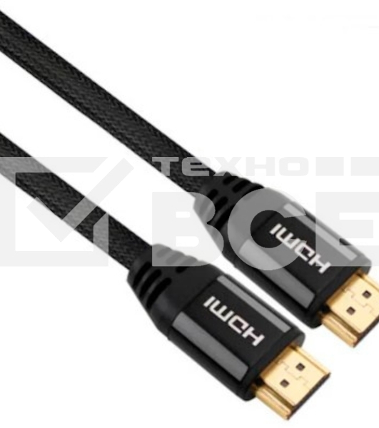 Кабель аудио-видео Ultra HD 8K HDMI (m)/HDMI (m) 1м. позолоченные контакты черный
