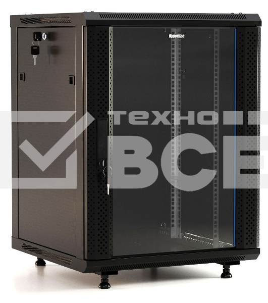 Шкаф телекоммуникационный настенный Hyperline TWB-FC, 19
