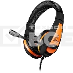 Гарнитура CANYON Gaming headset 3.5mm jack with adjustable microphone and volume control, with 2in1 3.5mm adapter, cable 2M, Black, 0.23kg, фото2