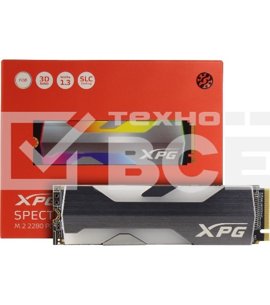Накопитель SSD ADATA 500Гб SSD M.2 XPG SPECTRIX S20G [ASPECTRIXS20G-500G-C]