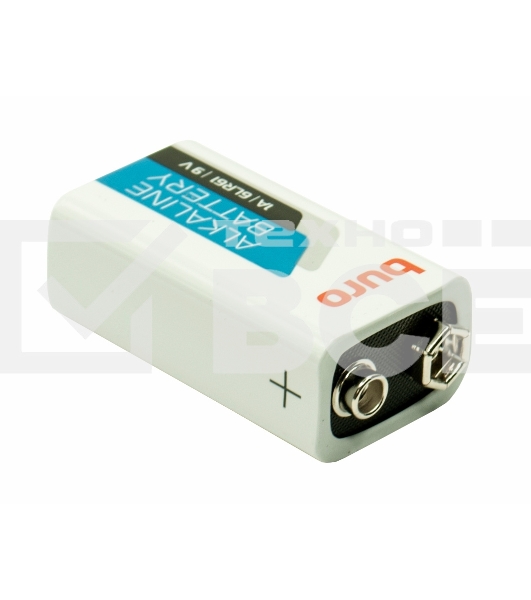Батарея Buro Alkaline 6LR61 9V (1шт) блистер
