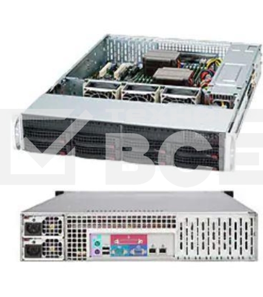 Корпус SuperMicro CSE-825TQC-R802LPB 2U SC825TQC  8 x 3.5