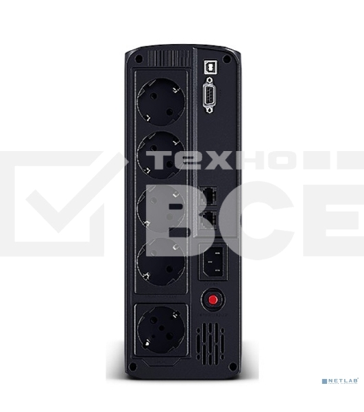 Источник бесперебойного питания UPS CyberPower VP1200ELCD Line-Interactive 1200VA/720W USB/RS-232/RJ11/45  (4 + 1 EURO)