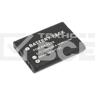 Аккумуляторная батарея для фотоаппарата Nikon Coolpix A100 (EN-EL19) 3.7V 1200mAh Li-ion