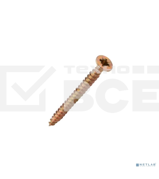 Саморез универсальный KRANZ 3.5х35, желтый цинк, пакет (25шт.)