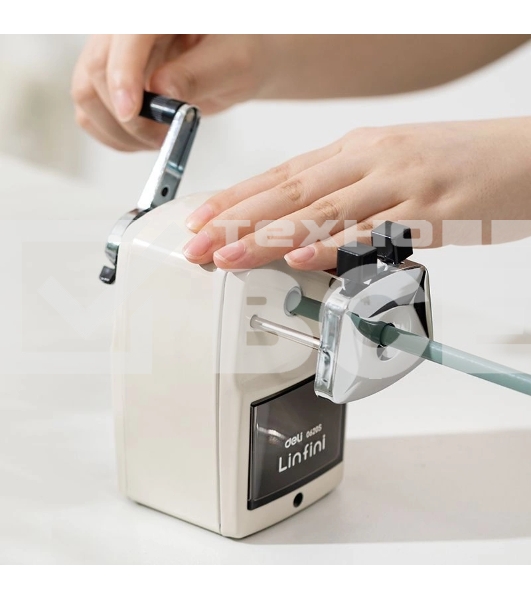 Точилка для карандашей механическая Deli E0620S, 1 отверстие, пластик, ассорти