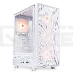 Компьютерный корпус HSPD M510, Mesh Mid Tower, белый, TG, 0.5 SPCC, 4x120мм ARGb ATX, mATX, mITX 180/280/160мм 1x2.5