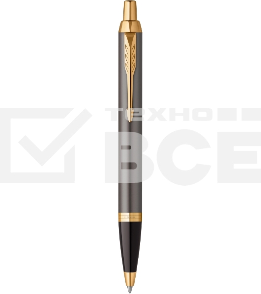 Ручка шариковая Parker IM Premium Grey Core GT (2214613) M, синие чернила, подарочная коробка