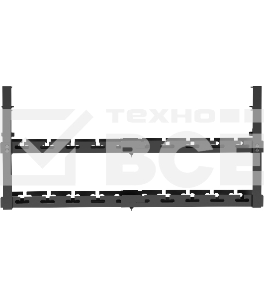 Кабель-канал Cactus CS-CM-700-2BK для столов 72.8x13.5x34.2см черный