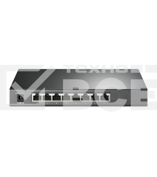 Коммутатор TP-Link JetStream 8-Port Gigabit Smart Switch with 4-Port PoE+, 4× Gigabit PoE+ Ports, 802.3at/af, 62 W PoE Power, Desktop Steel CaseIntegration with Omada SDN Controller, 802.1Q VLAN, STP/RSTP/MSTP, IGMP Snooping, 802.1p/DSCP QoS, ACL, 802.1x,