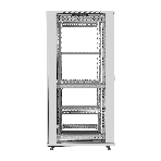 Шкаф телекоммуникационный 19' напольный 42U ExeGate EC-FS-42U.800.1000.G.V.GREY (19”, 42U, 800x1000x2054mm (ШхГхВ), передняя дверь закаленное стекло, задняя двойная перфорированная дверь, съемные боковые панели, пыле- и влагозащита IP20, встроенный вентиляционный модуль, 1 полка в комплекте, светло-серый RAL 7035, 3 коробки), фото3