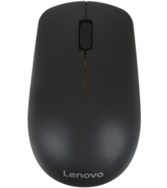 Мышь беспроводная Lenovo 400 черный, 2400 dpi, радиоканал, USB-C, кнопки - 4