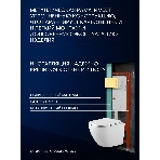 Комплект BAU 6 в 1: усиленная инсталляция BAU IDEAL, унитаз подвесной Rio Luxe 52*35, сиденье микролифт, кнопка смыва BAU Light антивандальная для инсталляции IDEAL, нержавеющая сталь золото, фото8
