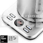 Чайник электрический Kitfort КТ-661 1.7л. 2200Вт черный/серебристый (корпус: металл), фото2